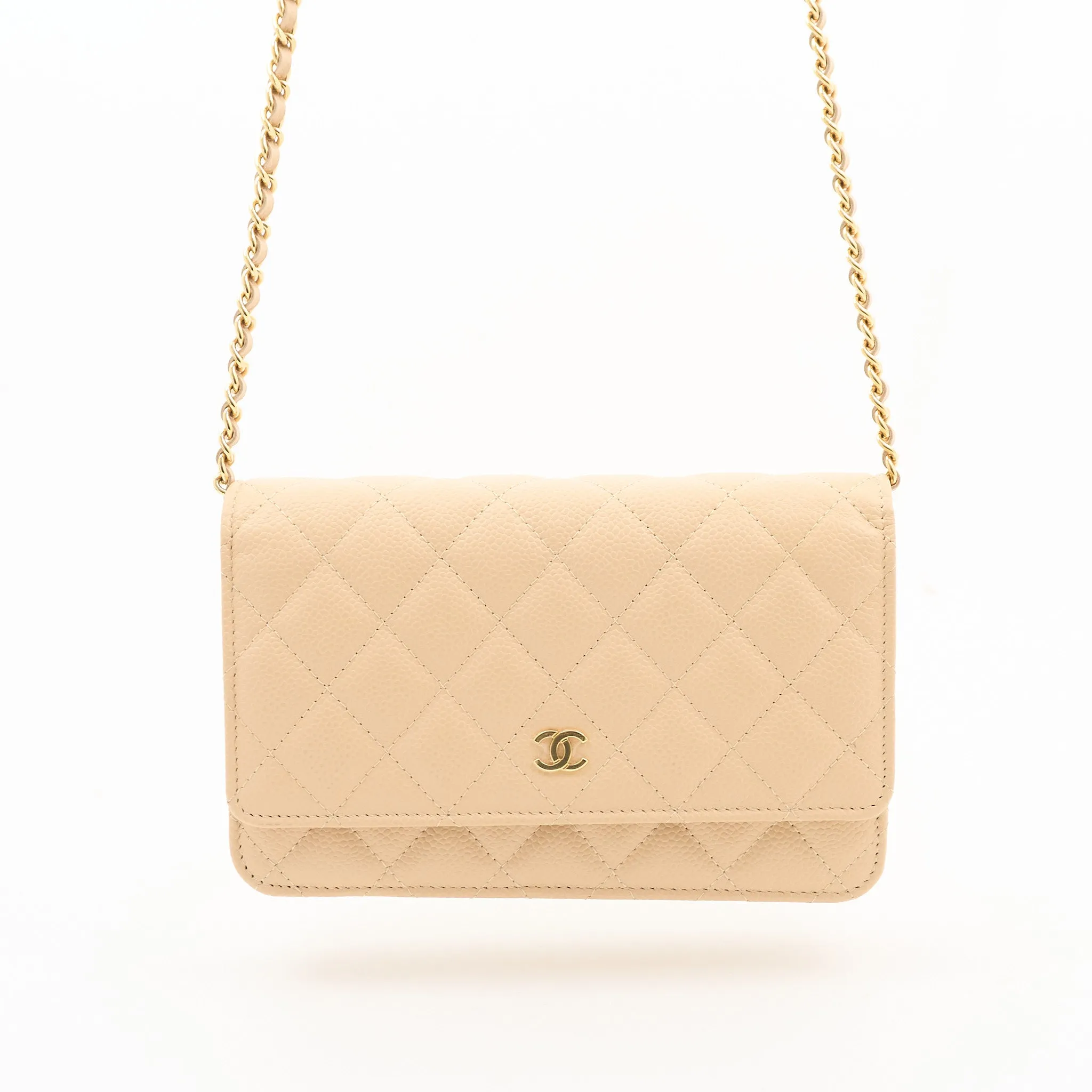 Chanel WOC Beige Caviar GHW