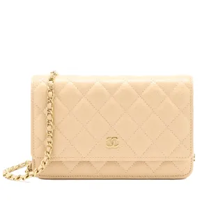 Chanel WOC Beige Caviar GHW