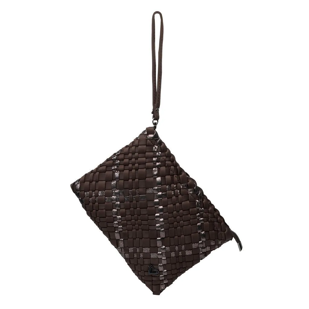 Charlotte Woven Crossbody - Espresso & Bronze (restocks Early Nov)