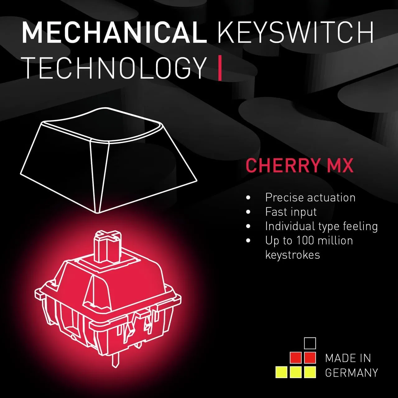 Cherry MX Board 3.0 S Wired Gamer Mechanical Keyboard with Aluminum Housing - MX Brown Switches (Slight Clicky) for Gaming and Office - Customizable RGB Backlighting - Full Size - Black