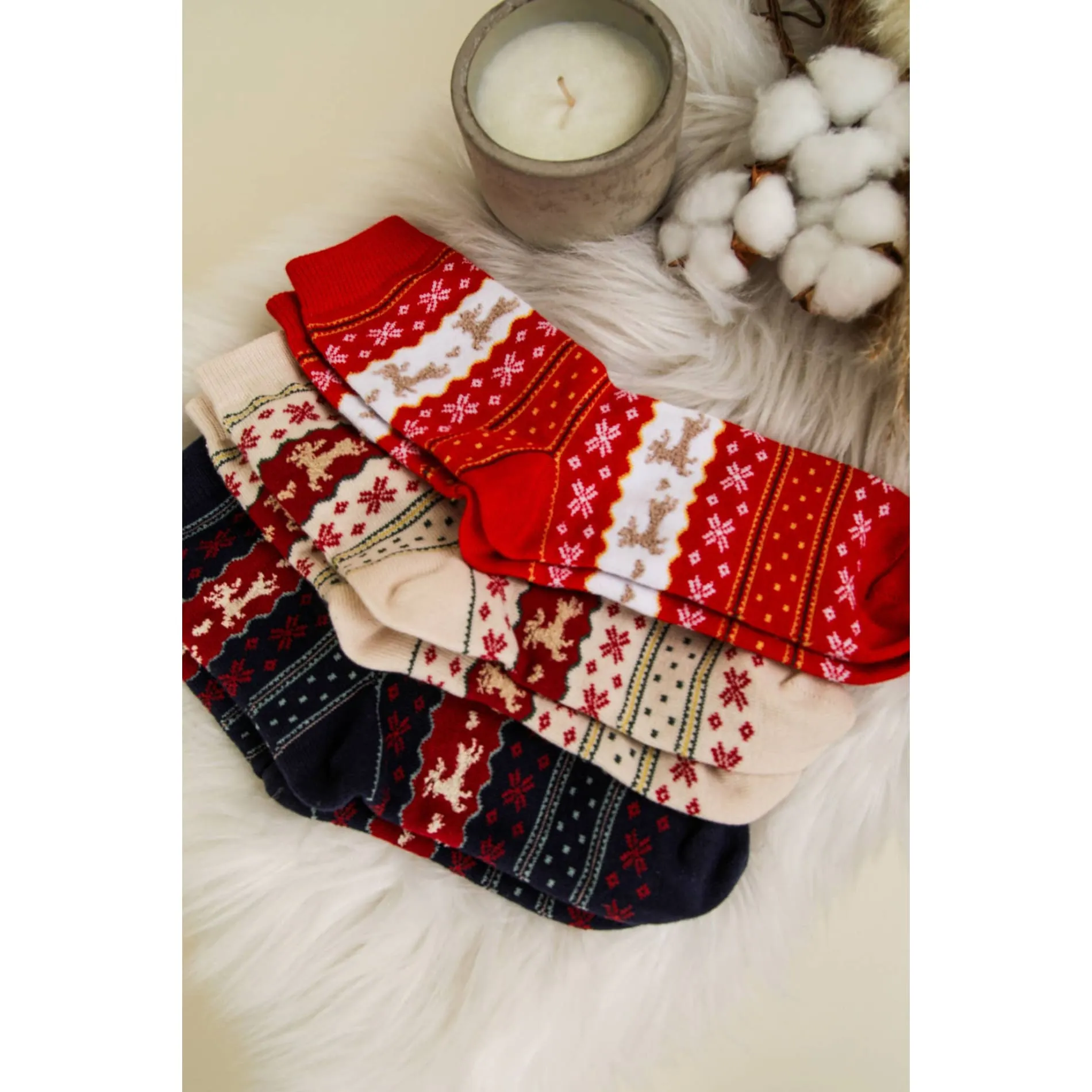 Christmas Graphic Crew Socks