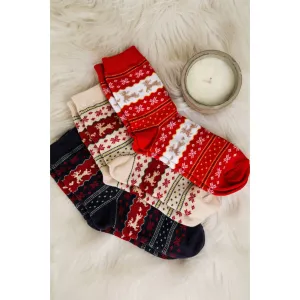 Christmas Graphic Crew Socks