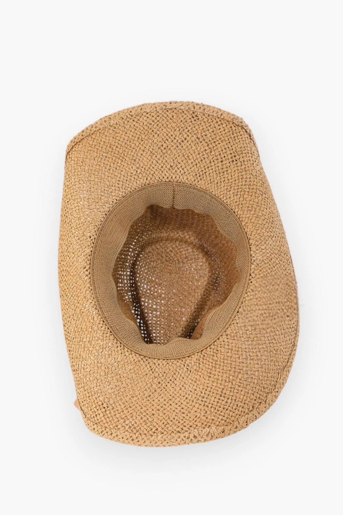 Coastal Vibes Puka Shell Straw Cowboy Hat