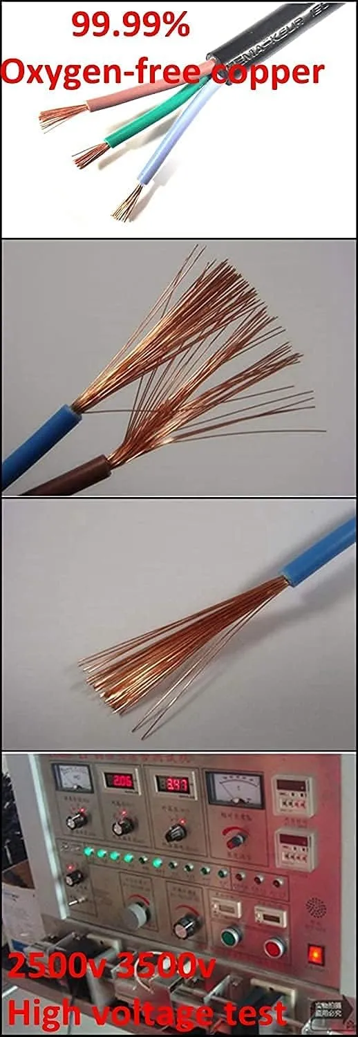 Computer Power Splitter Cord, NEMA 5-15P to Dual C13 Y-Cable - Power 2 Monitors at Once (6ft/2m)