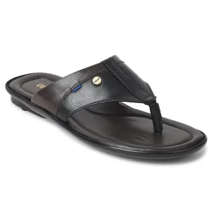 Coolers Black Casual Slipper For Mens SENTOS-5 By Liberty