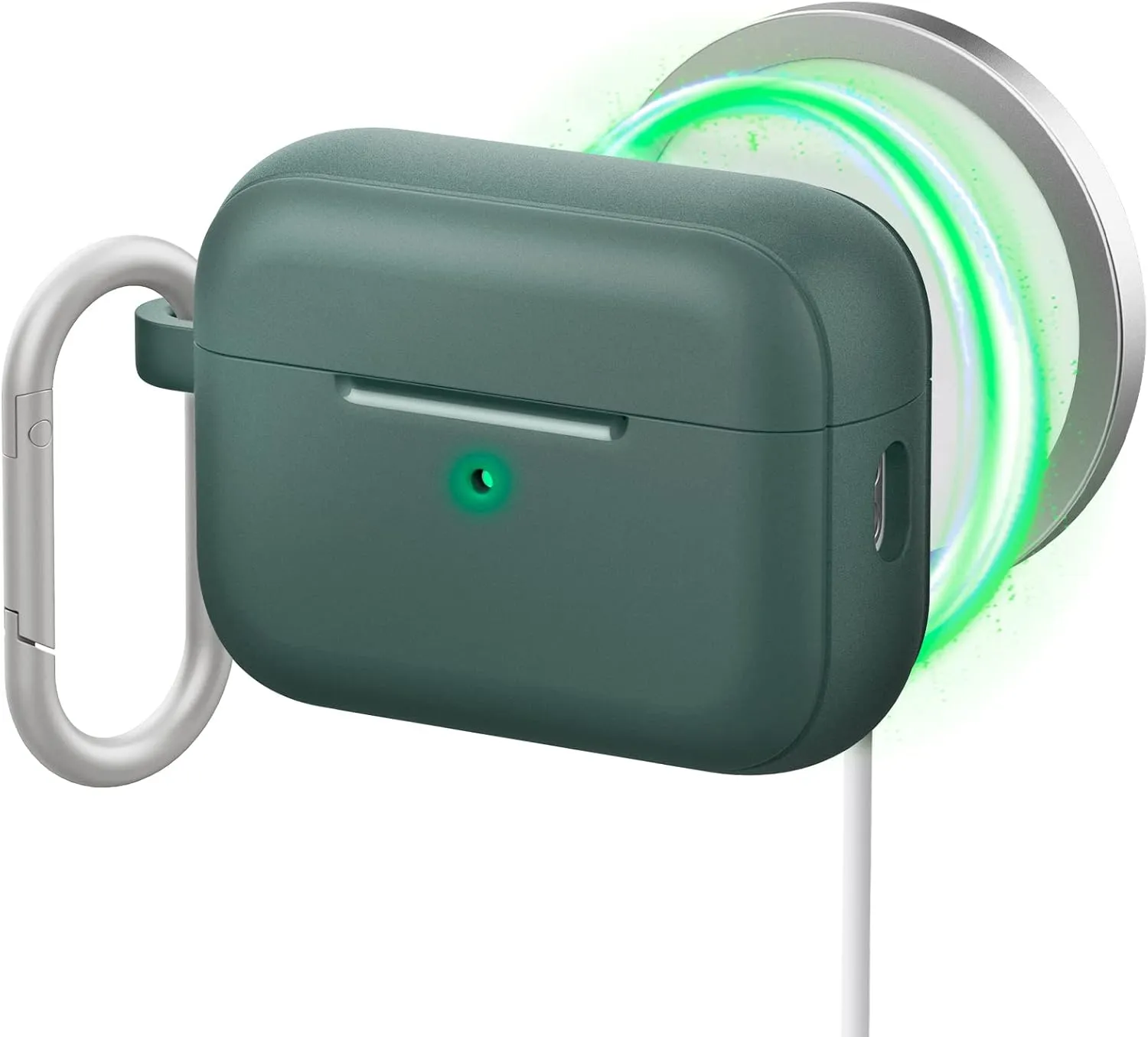 CYRILL UltraColor Mag Compatible with AirPods Pro 2 Case for MagSafe (2022/2023) [Compatible with USB-C Charger] - Kale