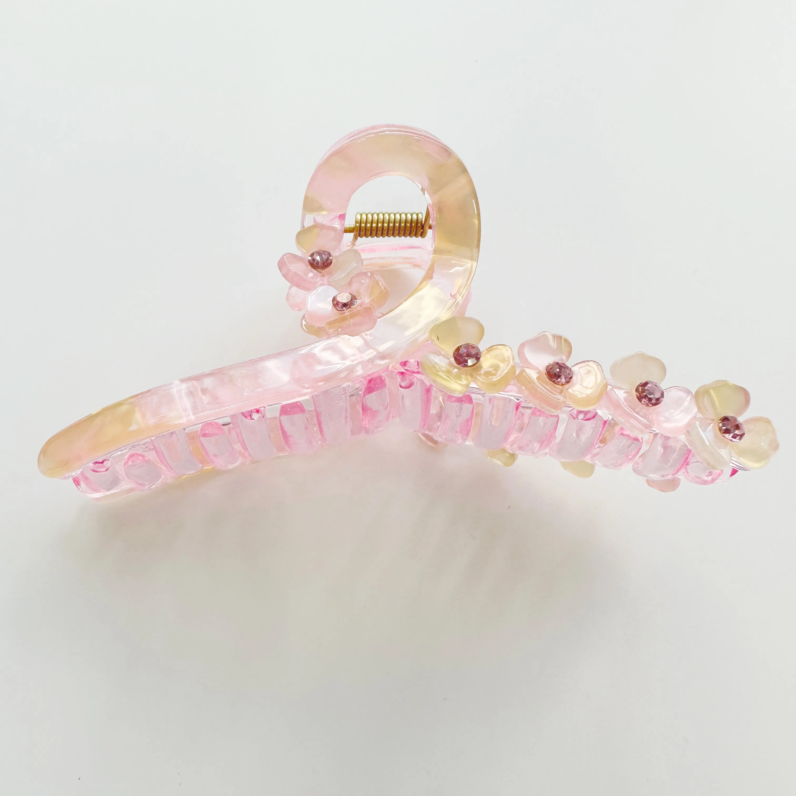 Delicate Floral Claw - Pink