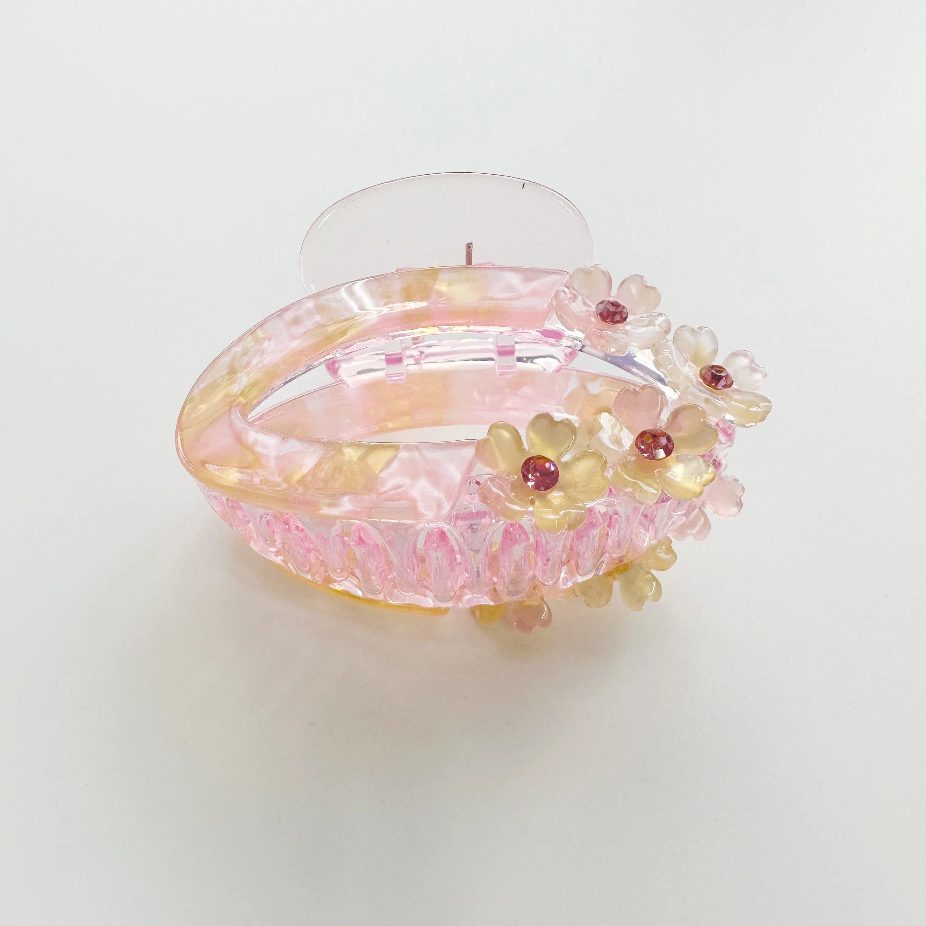 Delicate Floral Claw - Pink