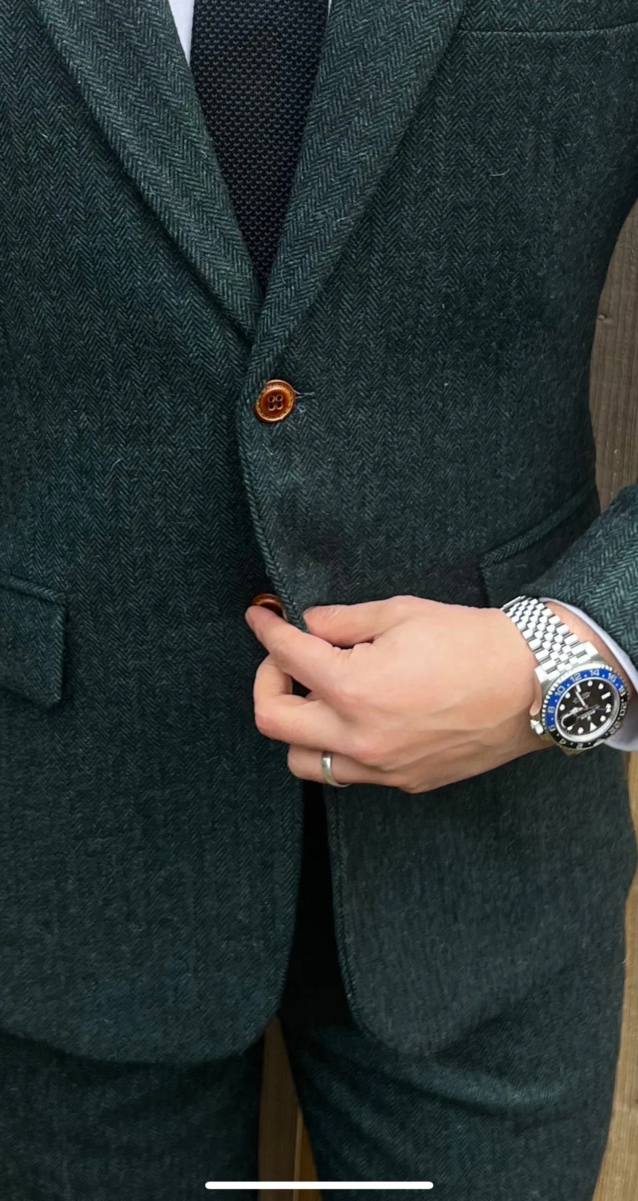 Derby Green 3 Piece Tweed Men's Suit