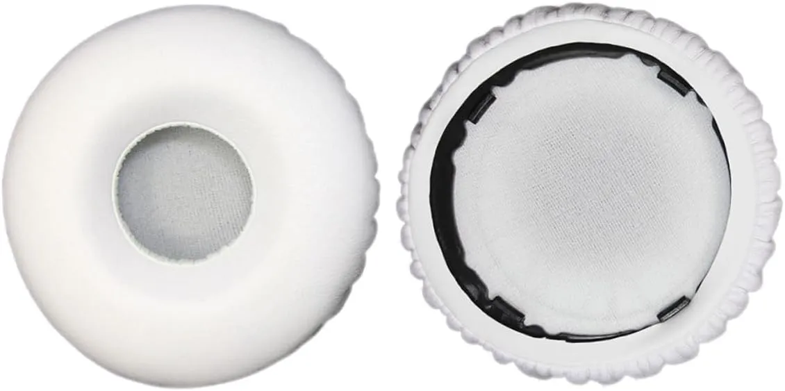DOITOOL 2pcs Memory Ear Pads Protein Leather Ear Cushion Headphones Accessories Ear Cotton Earphone White