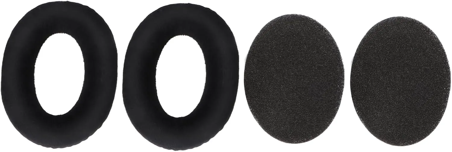 DOITOOL Hd515/518/555/558/ Replacement Ear Pads Soundproof Comfortable Velour Memory Foam Black