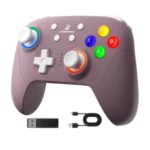 Doriteney RG P01 Wireless Gaming Controller Compatible with Switch Game Controllers RG P01 2.4G Controller Gamepad for Bluetooth/PC/Steam/iOS/Android/Switch Hall Effect RGB Lights