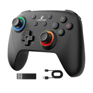 Doriteney RG P01 Wireless Gaming Controller Compatible with Switch Game Controllers RG P01 2.4G Controller Gamepad for Bluetooth/PC/Steam/iOS/Android/Switch Hall Effect RGB Lights
