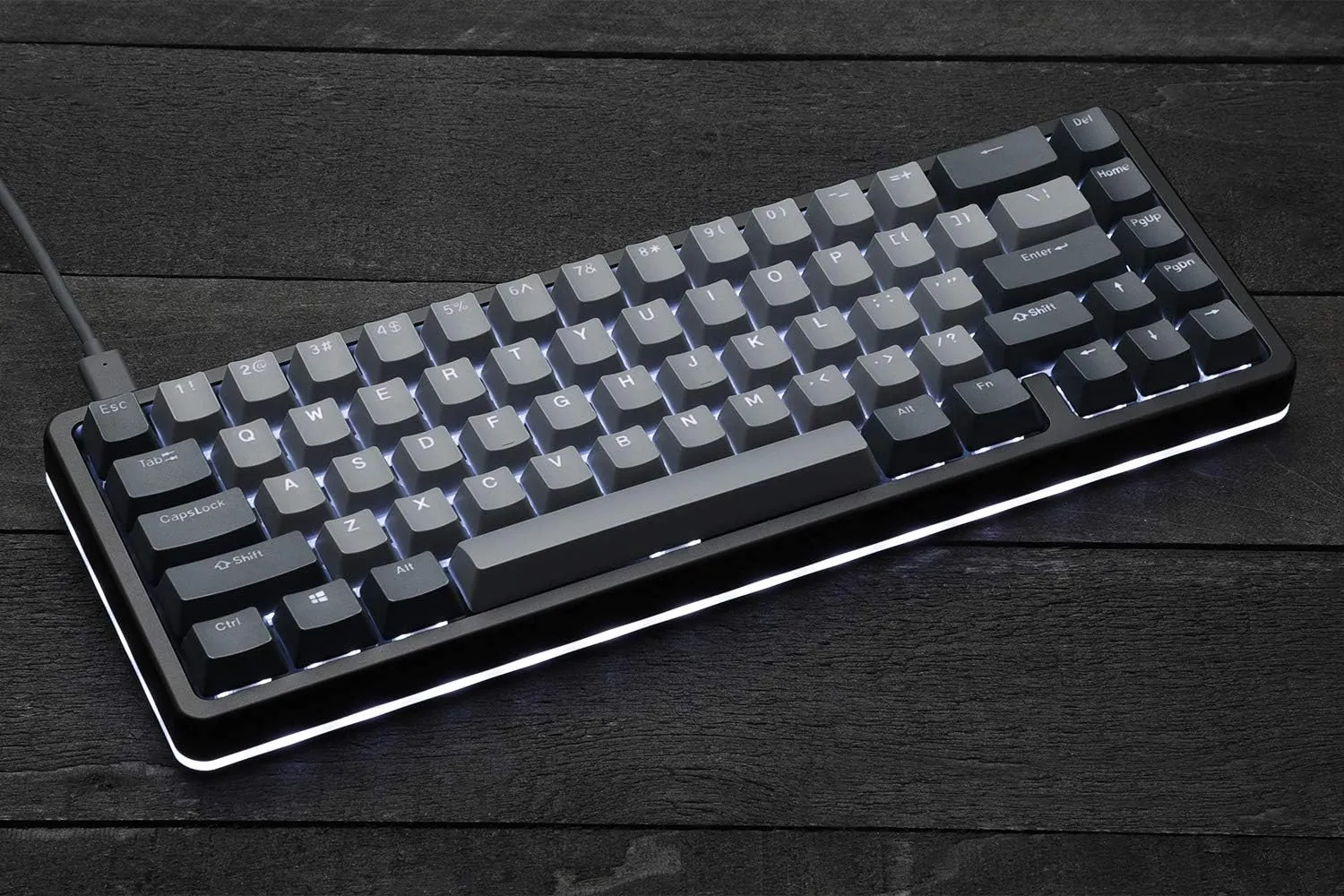 DROP ALT High-Profile Mechanical Keyboard  65% (67 Key) Gaming Keyboard, Hot-Swap Switches, Programmable Macros, RGB LED Backlighting, USB-C, Doubleshot PBT, Aluminum Frame (Halo True, Black)