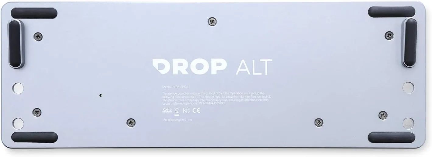 Drop ALT Mechanical Keyboard  65% (67 Key) Gaming Keyboard, Hot-Swap Switches, Programmable Macros, RGB LED Backlighting, USB-C, Doubleshot PBT, Aluminum Frame (Halo True, Gray)