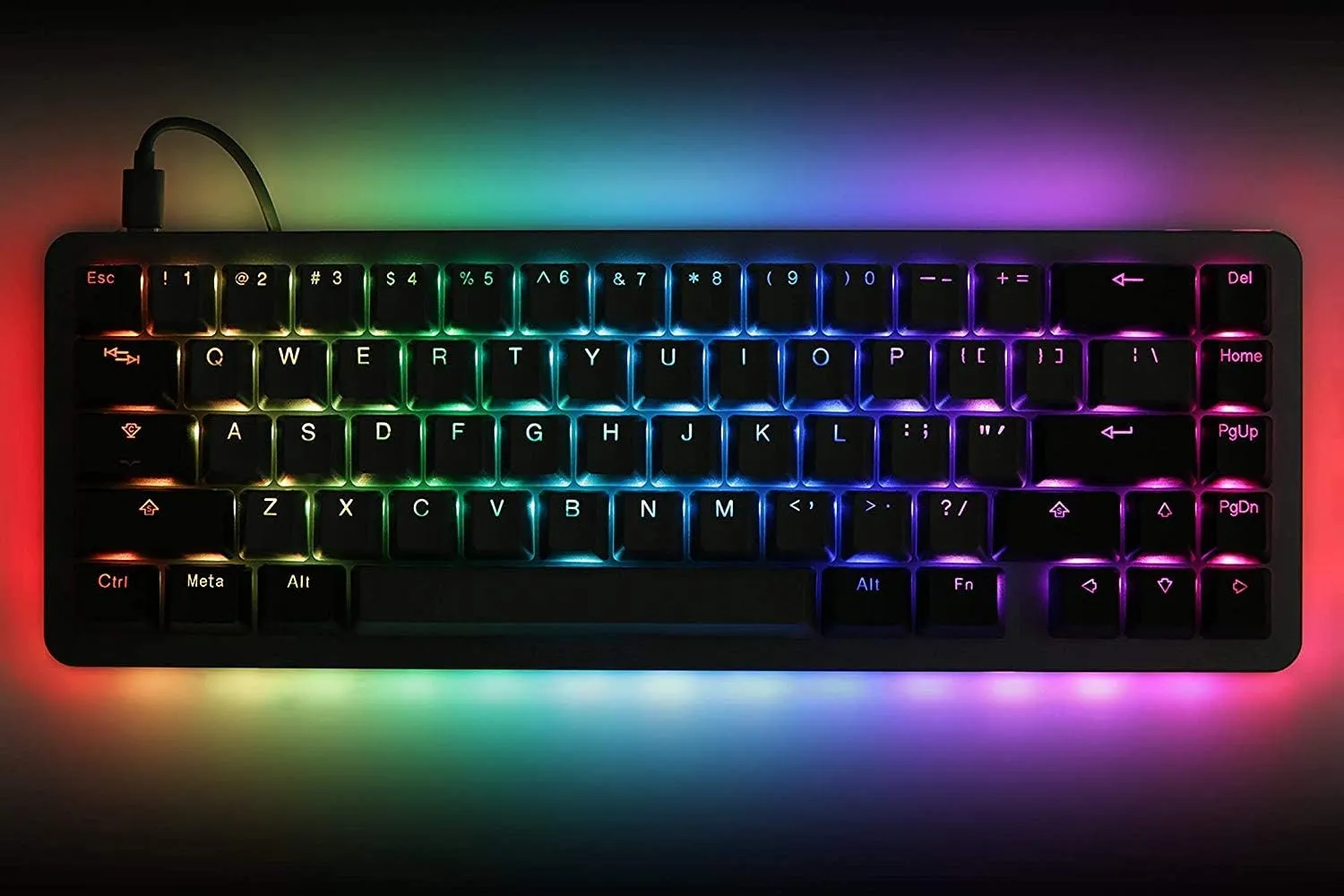 Drop ALT Mechanical Keyboard  65% (67 Key) Gaming Keyboard, Hot-Swap Switches, Programmable Macros, RGB LED Backlighting, USB-C, Doubleshot PBT, Aluminum Frame (Halo True, Gray)