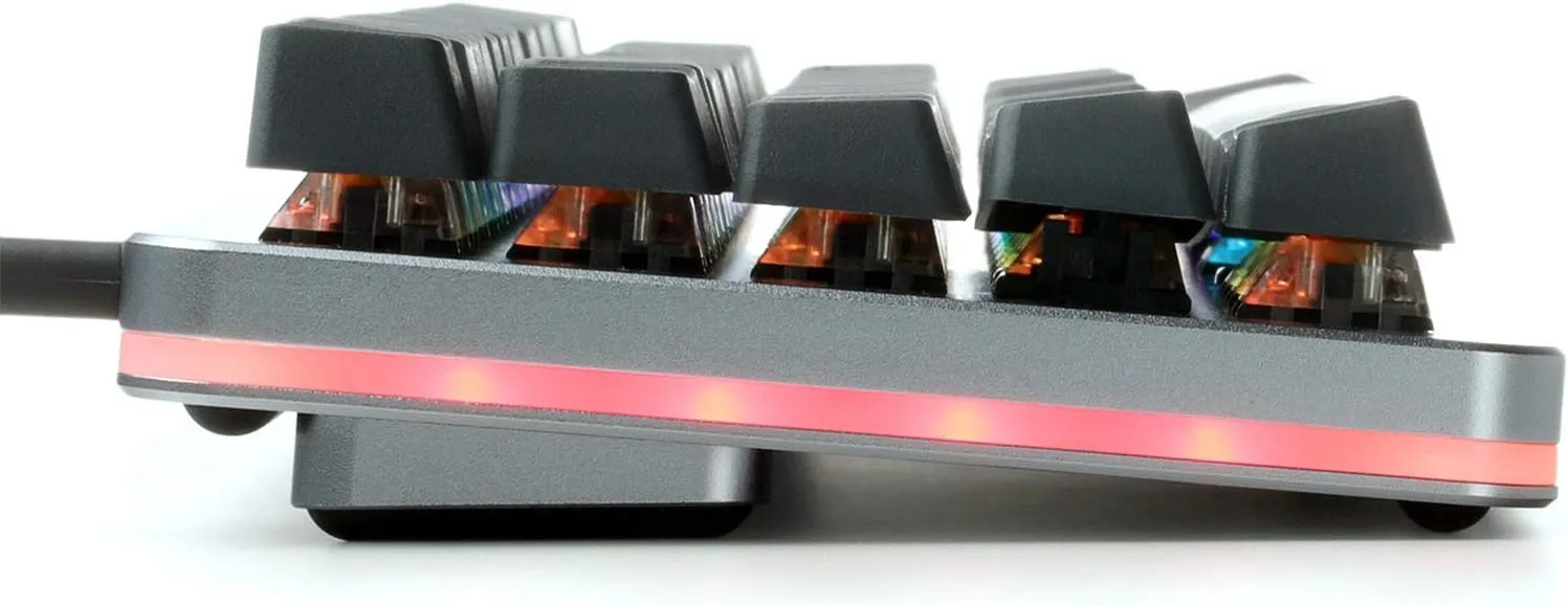 Drop ALT Mechanical Keyboard  65% (67 Key) Gaming Keyboard, Hot-Swap Switches, Programmable Macros, RGB LED Backlighting, USB-C, Doubleshot PBT, Aluminum Frame (Halo True, Gray)