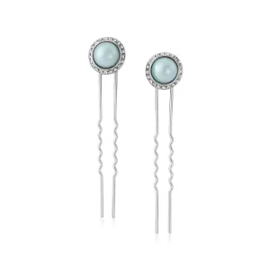 Duck Egg Dream Hair Pins