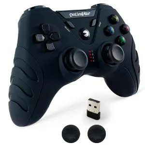 DuLingKer PC Controller Wireless, PS3 Controllers PC Gamepad with Hall Effect Joysticks and Dual Vibration, 2.4G Wireless Gaming Controller for Windows 11 10 8, PS3, Android TV, Steam, Raspberry Pi