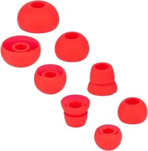 Earbuds Replacement Tips Earbud Pads Replacement Ear Tips For Earbuds Earbud Covers Silicone Tips Eargels Earpads Compatible With Beats By Dr Dre Powerbeats 1 2 3 Wireless Stereo Earphones 4Pairs(Red)