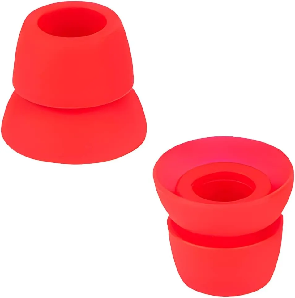 Earbuds Replacement Tips Earbud Pads Replacement Ear Tips For Earbuds Earbud Covers Silicone Tips Eargels Earpads Compatible With Beats By Dr Dre Powerbeats 1 2 3 Wireless Stereo Earphones 4Pairs(Red)