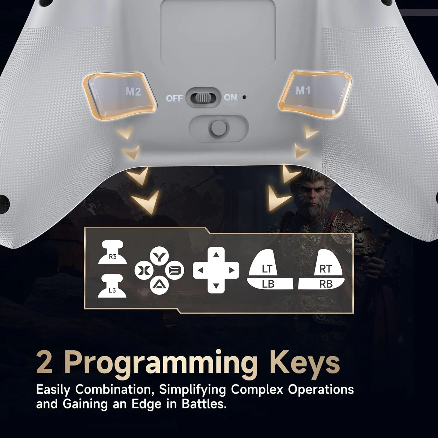 EasySMX X15 PC Controller - Enhanced Wireless Bluetooth Controller with Hall Joysticks/Hall Triggers/RGB Lighting - No Stick Drift, No Dead Zone - Work for Windows PC, Android, Steam and Switch