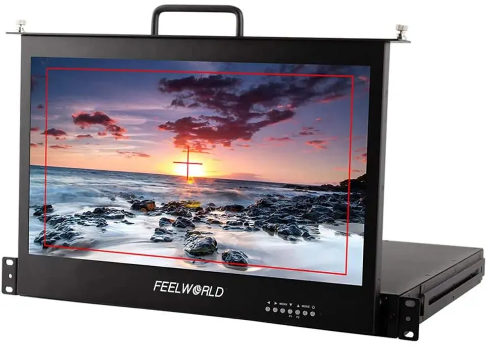 FeelWorld SEETEC 17.3" Pullout HDMI/SDI Rackmount Monitor (1 RU)