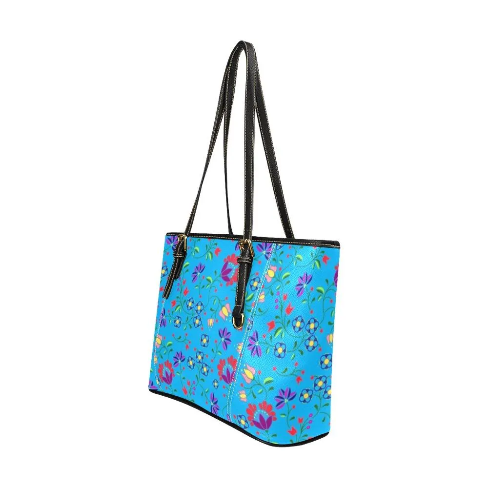 Fleur Indigine Ciel Leather Tote Bag