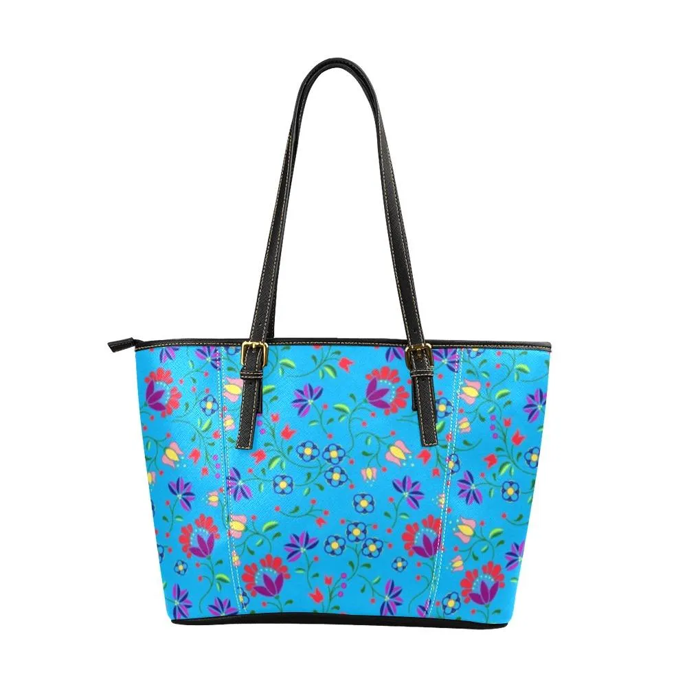 Fleur Indigine Ciel Leather Tote Bag