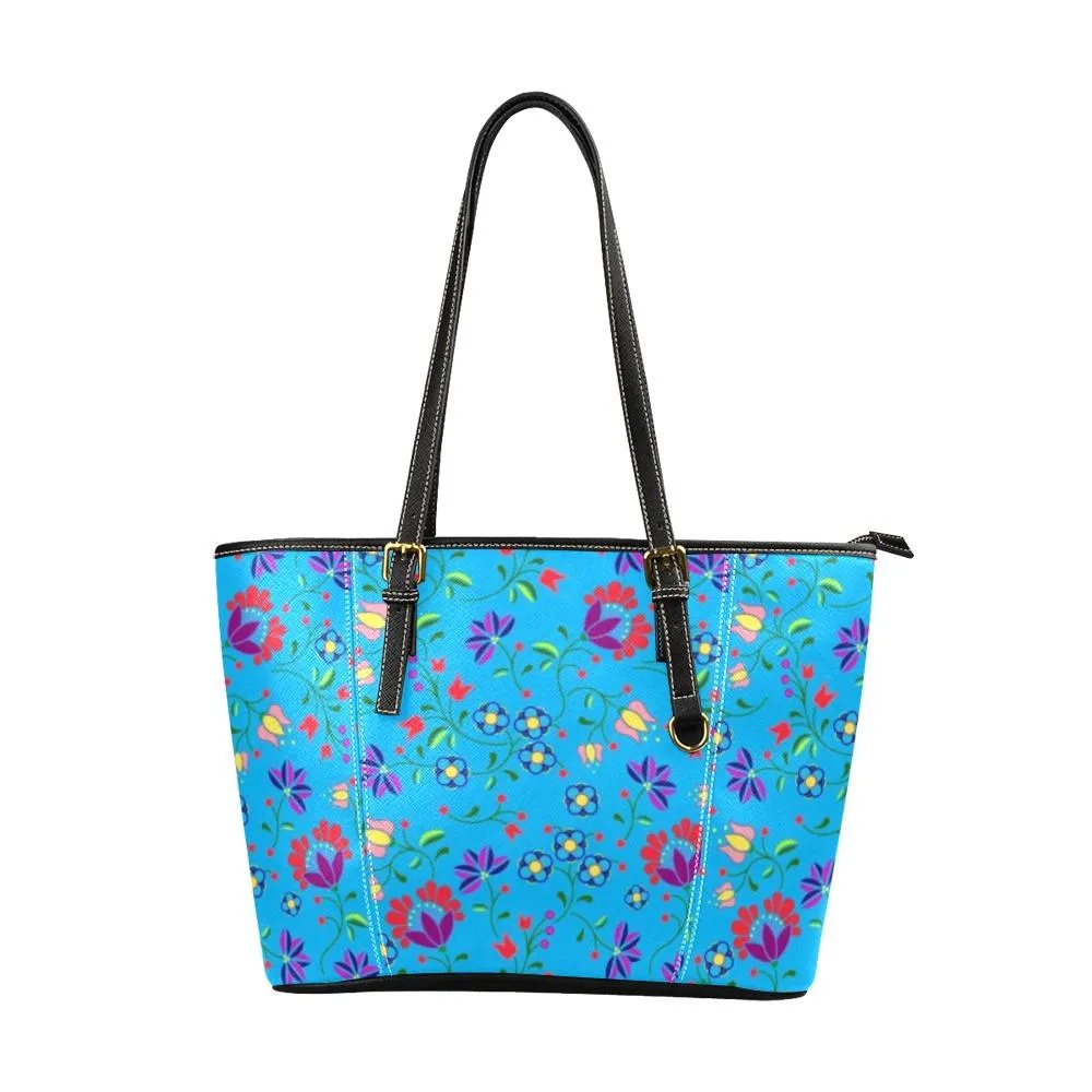 Fleur Indigine Ciel Leather Tote Bag