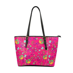 Fleur Indigine Rouge Leather Tote Bag