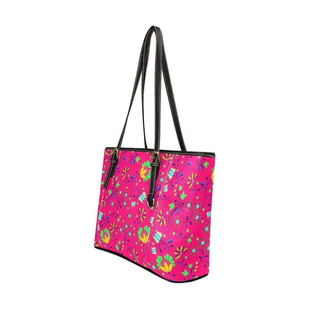 Fleur Indigine Rouge Leather Tote Bag