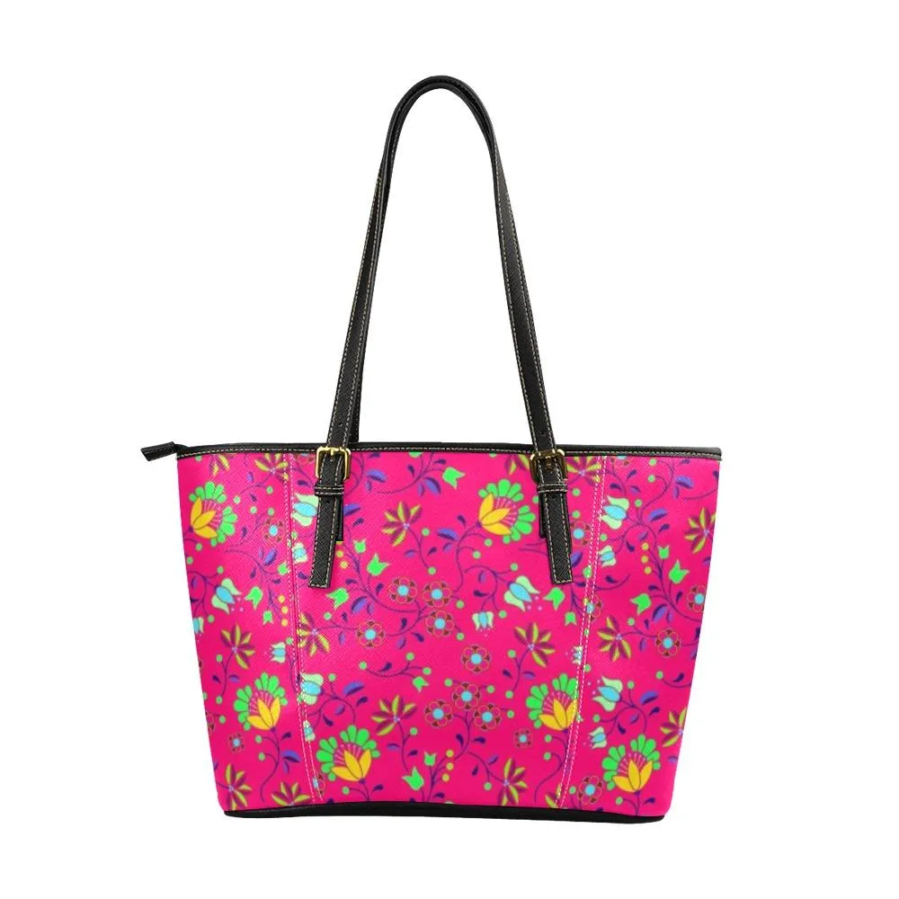 Fleur Indigine Rouge Leather Tote Bag