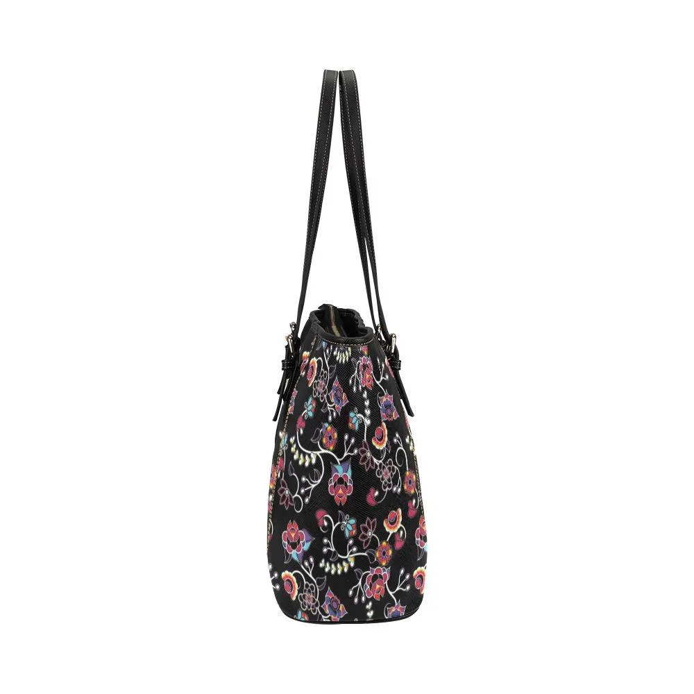 Floral Danseur Leather Tote Bag