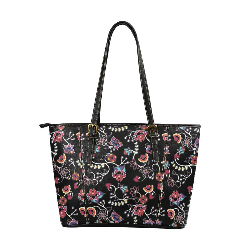 Floral Danseur Leather Tote Bag