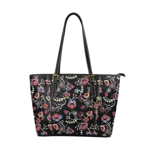 Floral Danseur Leather Tote Bag