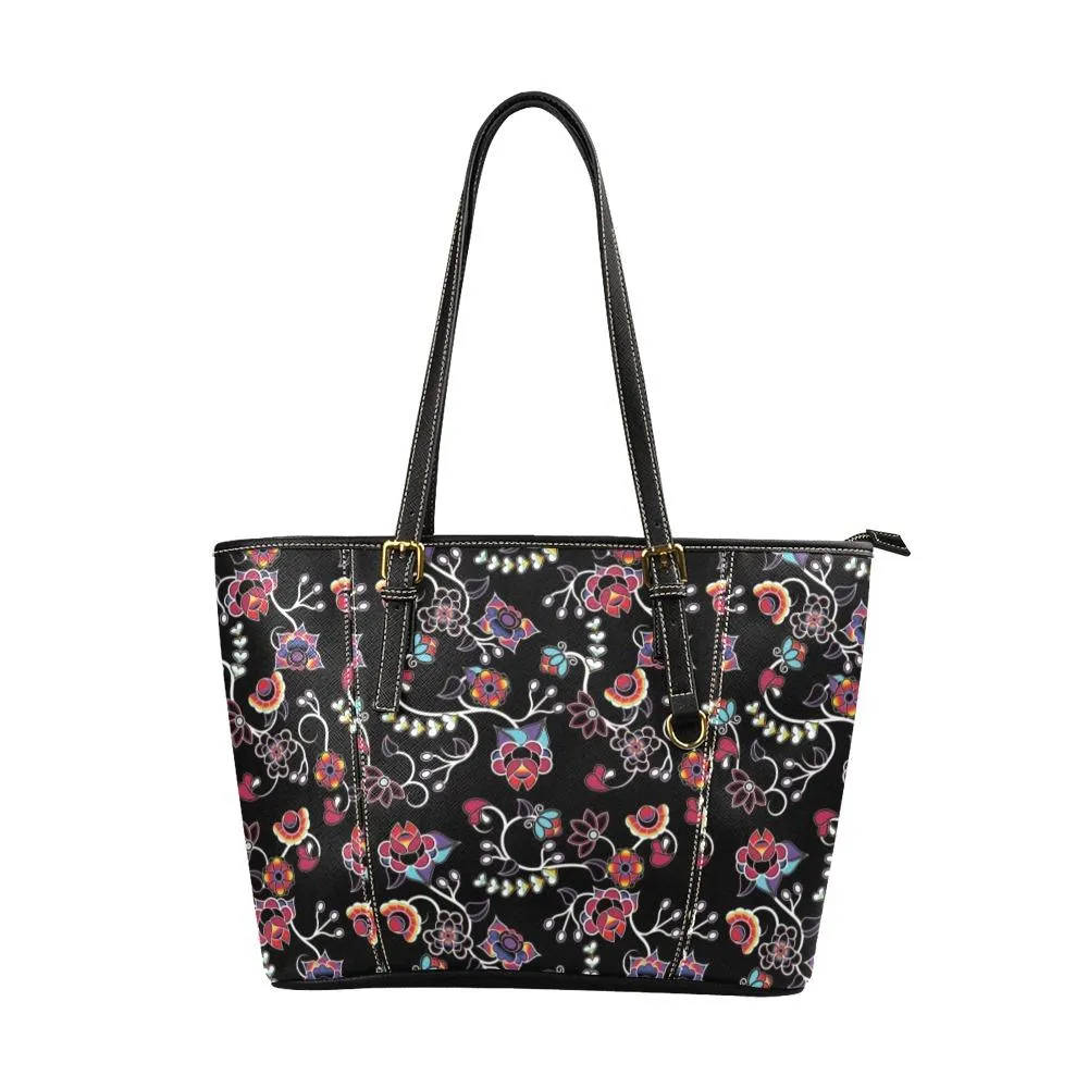 Floral Danseur Leather Tote Bag