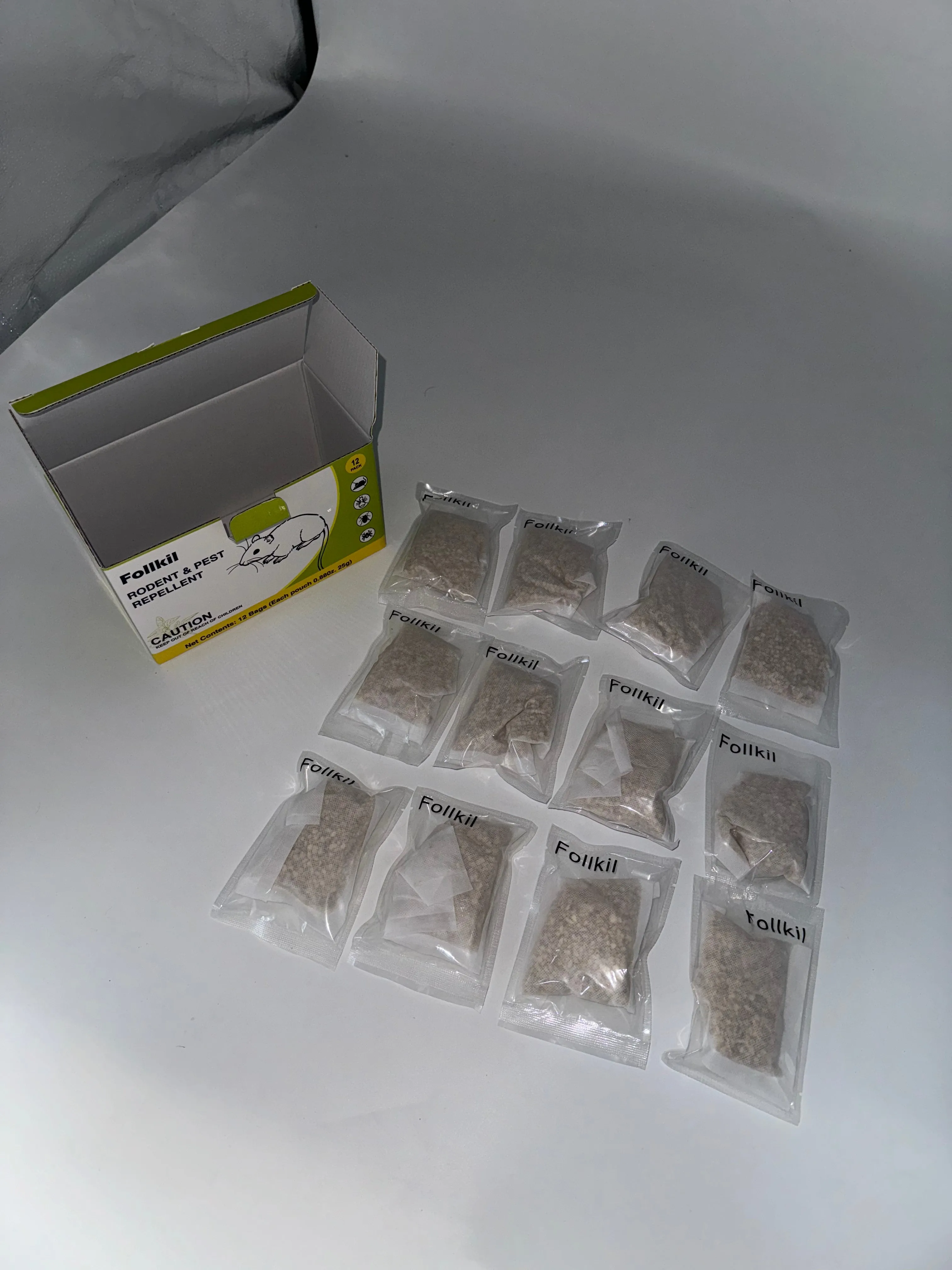 Follkil Ultimate Natural Rodent Repellent Pellets - Safe, Non-Toxic Peppermint Oil Formula