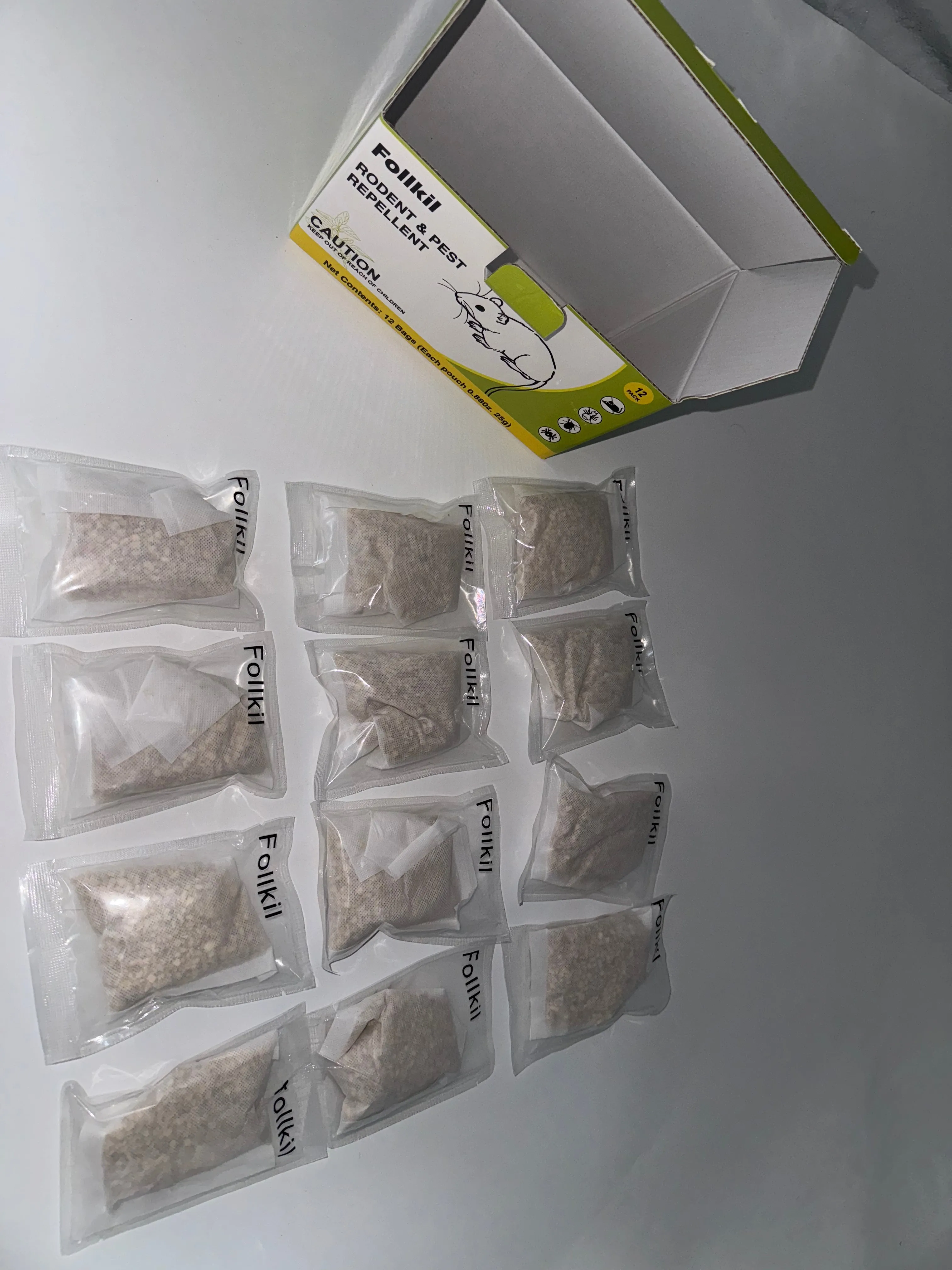 Follkil Ultimate Natural Rodent Repellent Pellets - Safe, Non-Toxic Peppermint Oil Formula
