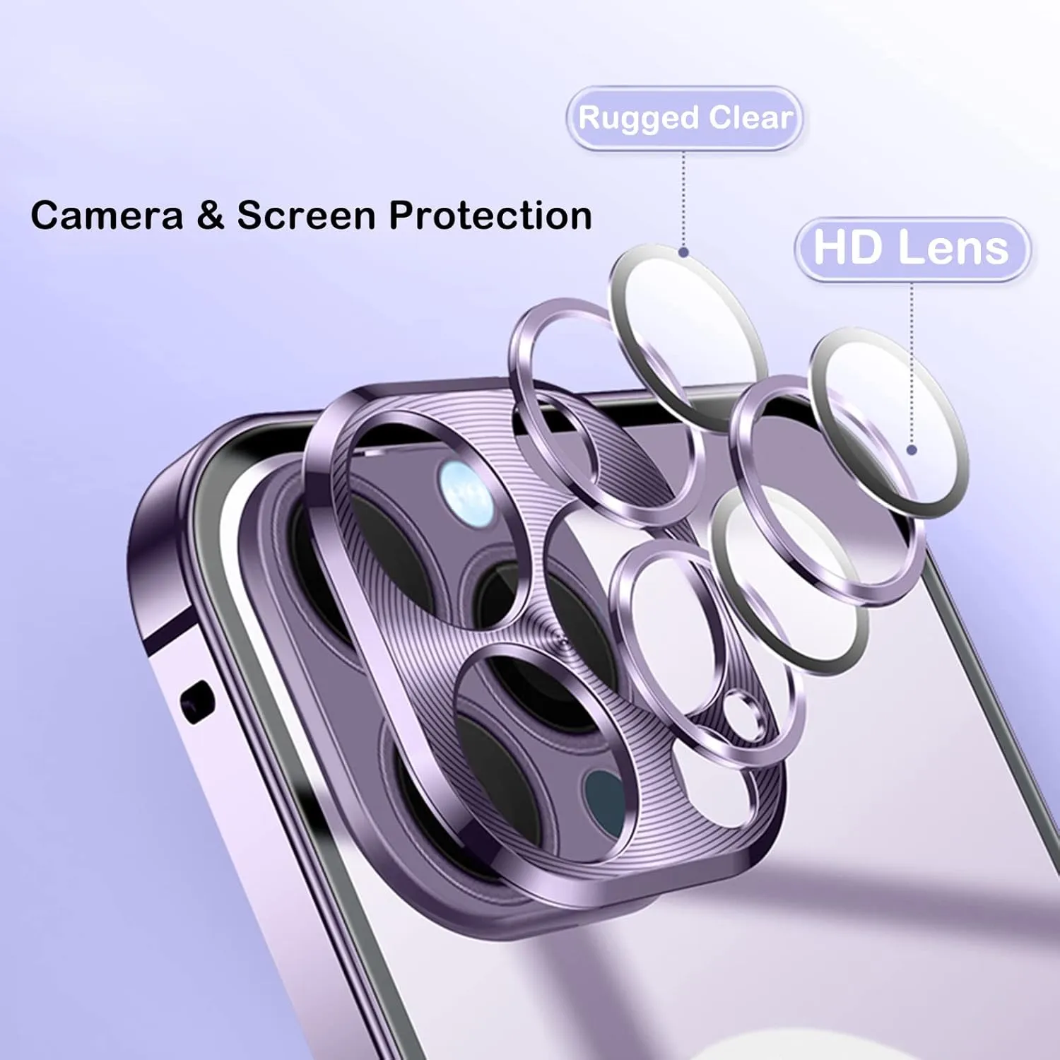 for iPhone 13 Case Compatible with MagSafe Charger Ultra Slim Matte PC Back Metal Frame Bumper Scratch Resistant Safety Lock Shockproof Protective Case, Blue