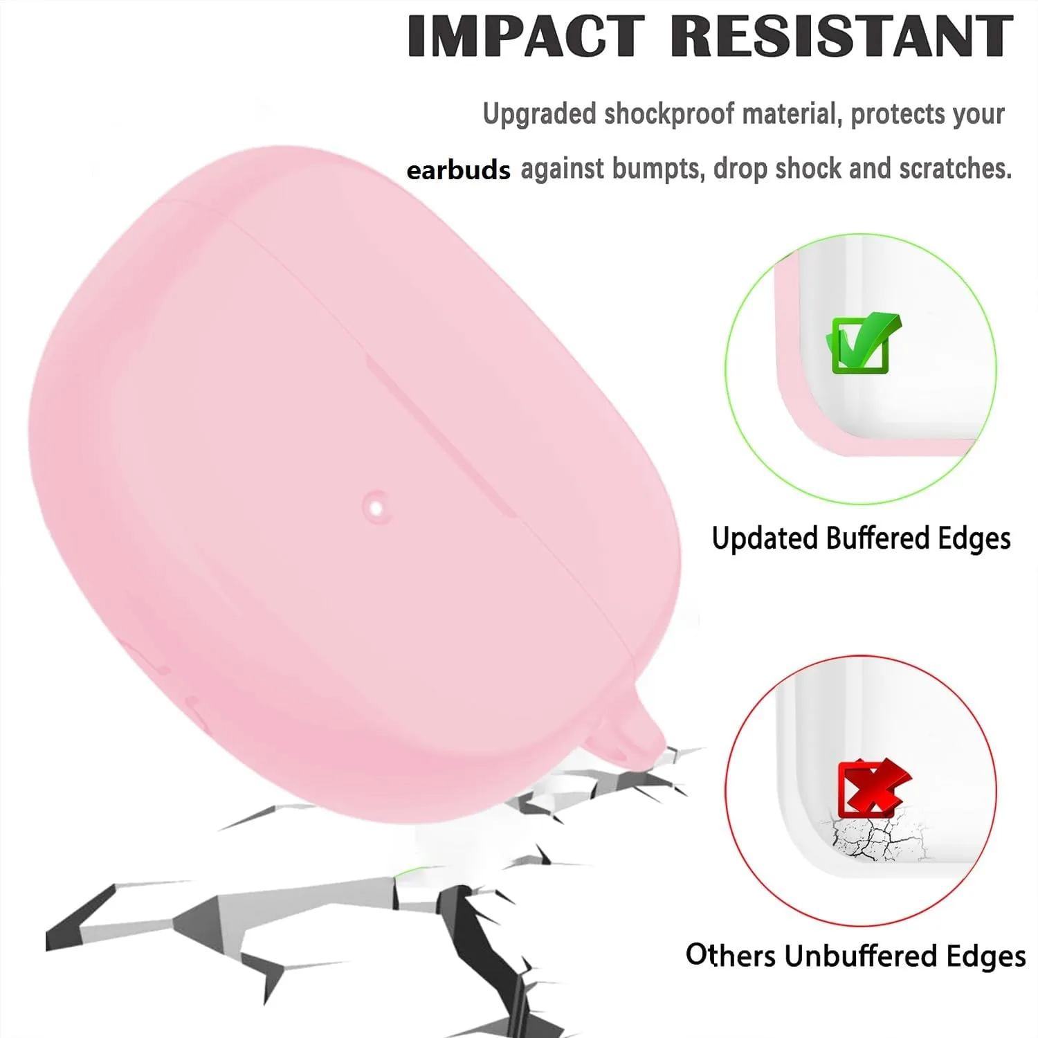 for New Bose Ultra Open Earbuds Case with Cleaner Kit 2024, Soft Silicone Shockproof Protective Cover Skin with Carabiner Women Men for Bose Open Ear Wireless Earbuds, Pink