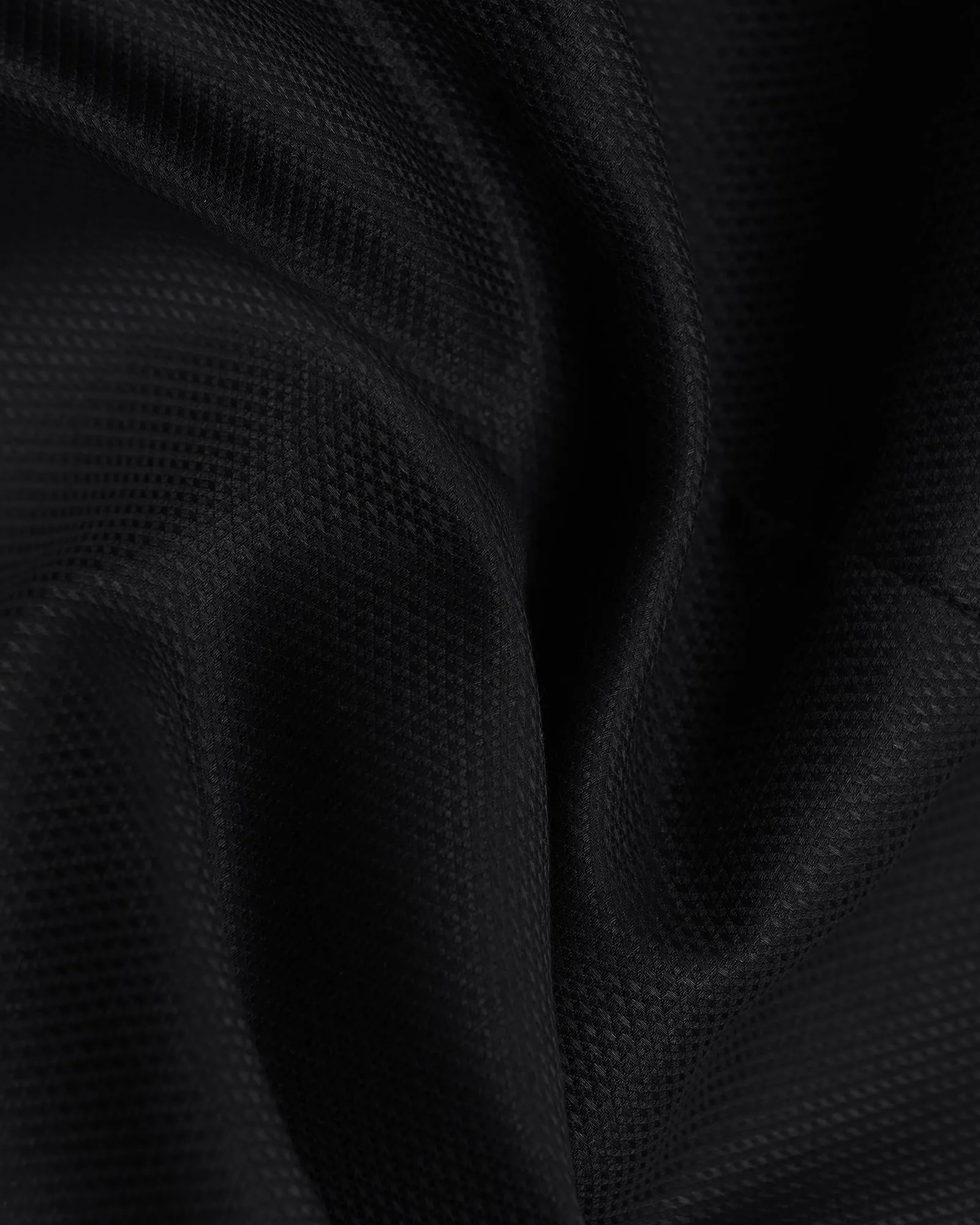 Formal Black Textured Shirt - Evolve