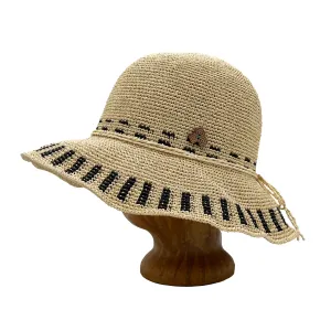 Frida Toyo Straw Sun Hat – Hand-Crocheted, Sustainable & Travel Friendly