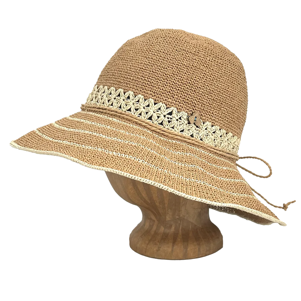 Frida Toyo Straw Sun Hat – Hand-Crocheted, Sustainable & Travel Friendly