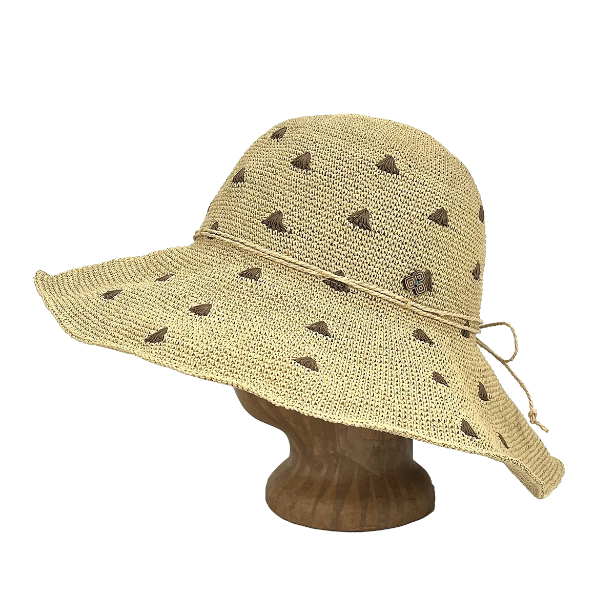 Frida Toyo Straw Sun Hat – Hand-Crocheted, Sustainable & Travel Friendly