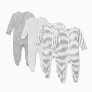 Front Opening Sleepsuit 4 Pack