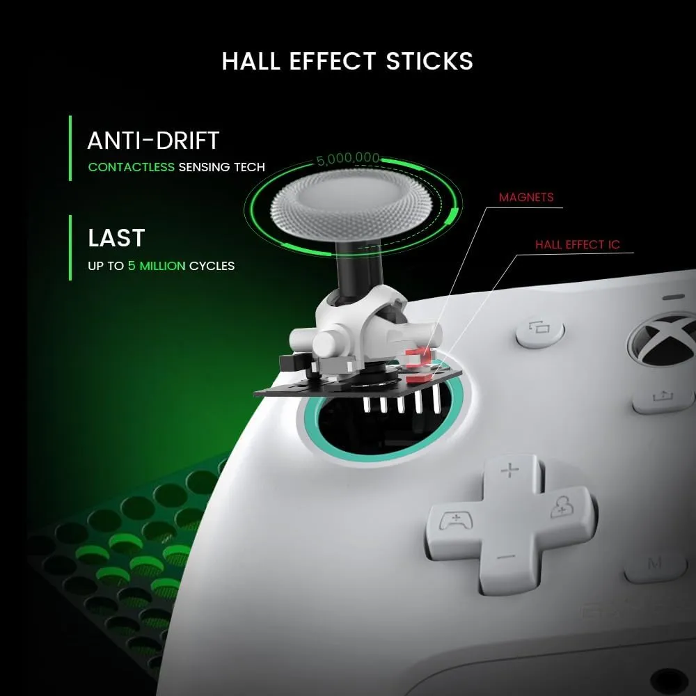 GameSir Wired Controller, G7 SE Gaming Gamepad for Xbox One, Xbox Series X|S & Windows with Hall Effect Joysticks/Hall Trigger