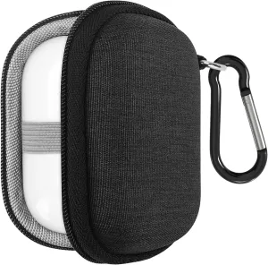 Geekria Shield Earbuds Case Compatible with Apple AirPods 4 AirPods Pro 2 AirPods Pro AirPods 3 AirPods 2 True Wireless Earbud, Replacement Hard Shell Travel Carrying Bag with Carabiner Clip