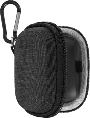 Geekria Shield Earbuds Case Compatible with Jabra Elite 10 Gen 2, Elite 75t True Wireless Earbud, Replacement Hard Shell Travel Carrying Bag with Carabiner Clip (Dark Grey)