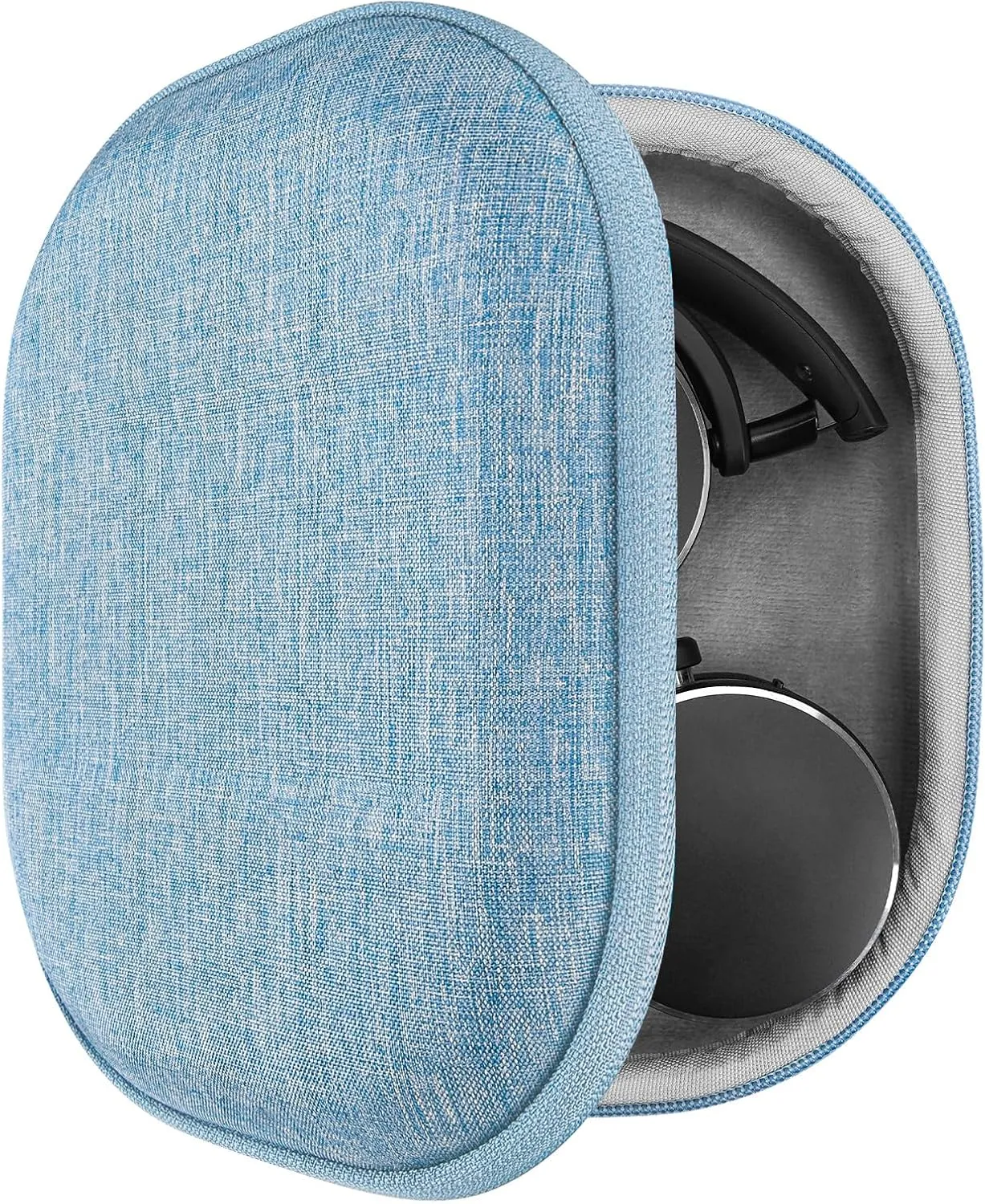 Geekria Shield Headphones Case Compatible with Skullcandy, AKG, Edifier, Hard Shell Travel Carrying Bag with Cable Storage (Blue)